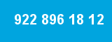 922 896 18 12 922 896 18 12